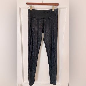 Black, snakeskin leggings